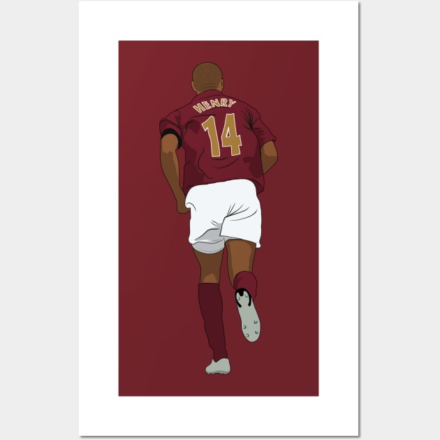 Thierry Henry 14 Wall Art by NostalgiaUltra